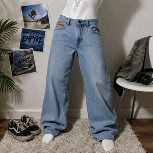 Empyre Light Wash Jeans Size 28 Straight Leg Skate Y2K Denim
